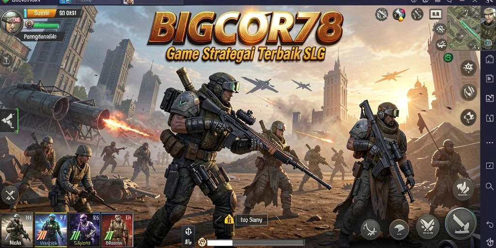 Tampilan gameplay menarik dari BIGCOR78 dengan strategi SLG yang mendalam.