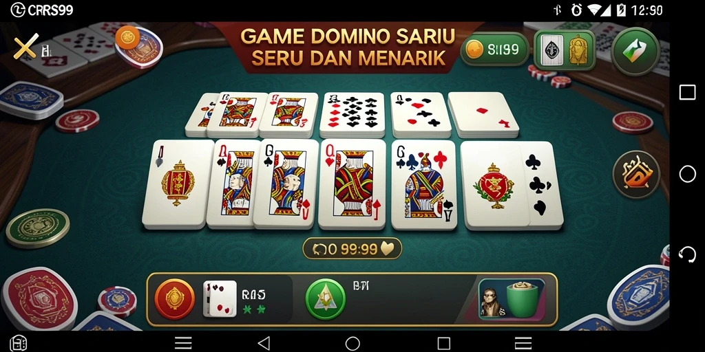 Screenshot gameplay Domino yang menarik dan mengasyikkan.