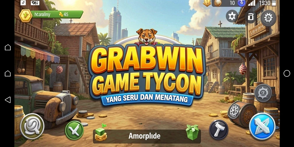 Tampilan gameplay Tycoon yang menarik di GRABWIN.