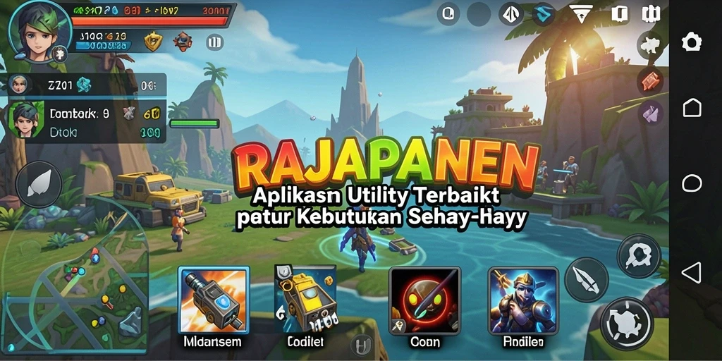 Tampilan utama RAJAPANEN yang menunjukkan berbagai fitur Utility.