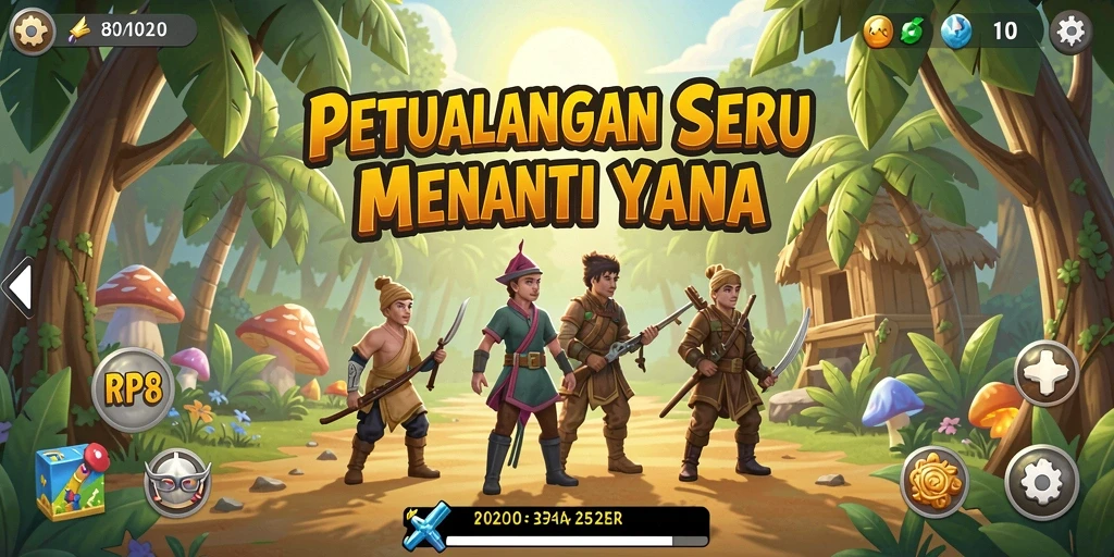 Screenshot gameplay RP8 menampilkan aksi seru dan eksplorasi mendalam.