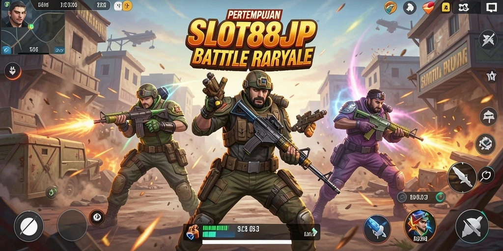 SLOT88JP menampilkan aksi pertempuran Battle Royale yang mendebarkan.